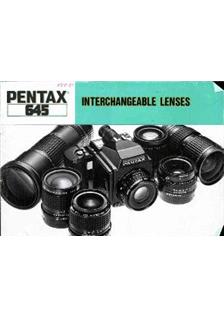 Pentax 645 manual. Camera Instructions.